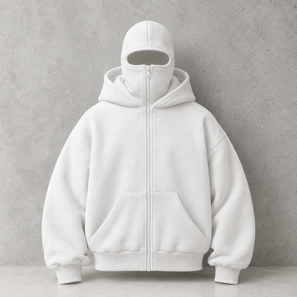 Kurovi — Sudadera Doble Capucha con Cierre, Polar Grueso