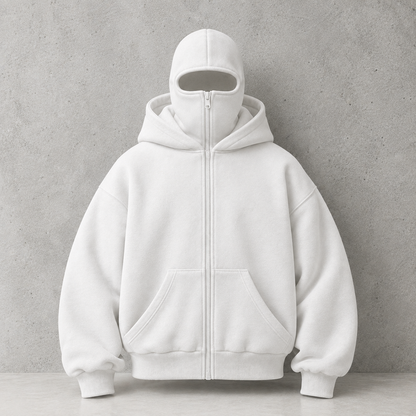 Kurovi — Sudadera Doble Capucha con Cierre, Polar Grueso